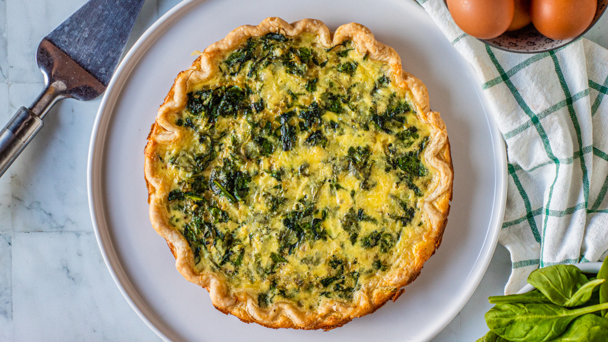 Spinach quiche shop